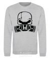 Sweatshirt Honda skull sport-grey фото