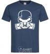 Men's T-Shirt Honda skull navy-blue фото