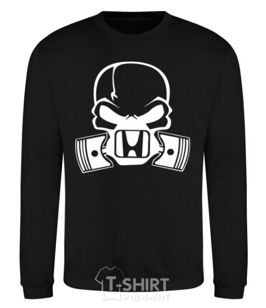 Sweatshirt Honda skull black фото