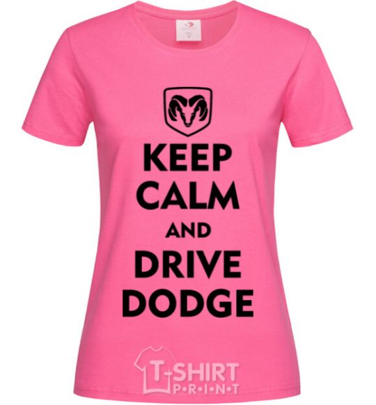 Женская футболка Drive Dodge Ярко-розовый фото