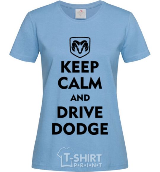 Женская футболка Drive Dodge Голубой фото