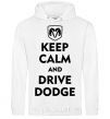 Men`s hoodie Drive Dodge White фото