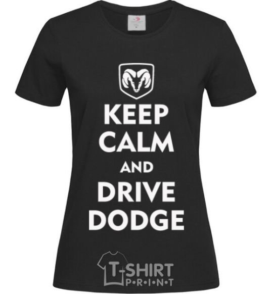 Женская футболка Drive Dodge Черный фото