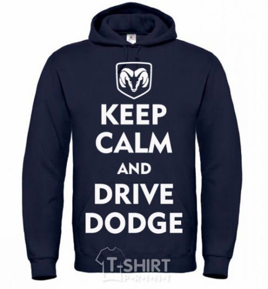 Men`s hoodie Drive Dodge navy-blue фото