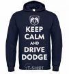 Men`s hoodie Drive Dodge navy-blue фото