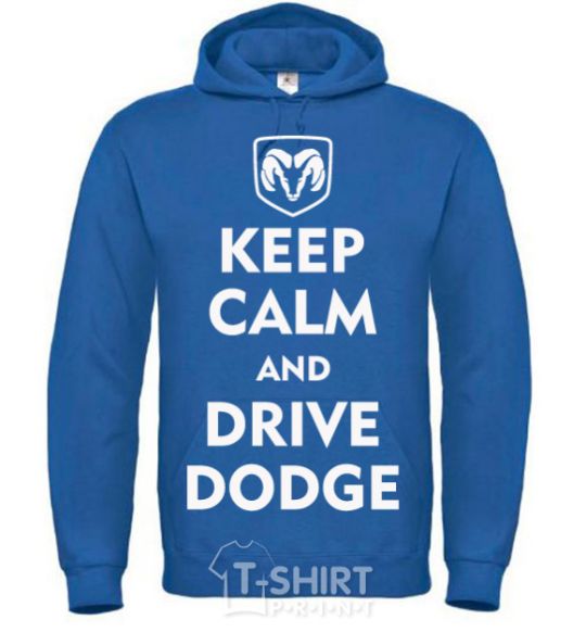 Men`s hoodie Drive Dodge royal фото