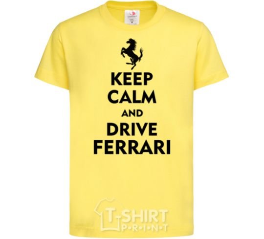 Детская футболка Drive Ferrari Лимонный фото