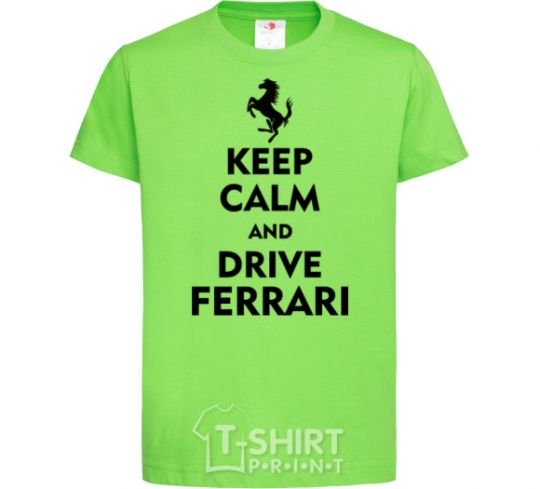 Детская футболка Drive Ferrari Лаймовый фото