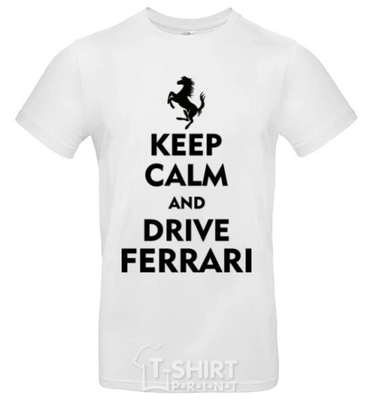 Men's T-Shirt Drive Ferrari White фото