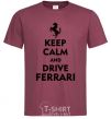 Men's T-Shirt Drive Ferrari burgundy фото