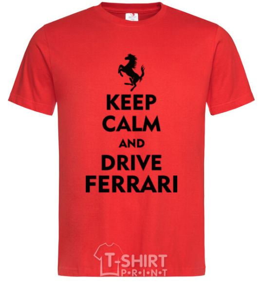 Men's T-Shirt Drive Ferrari red фото