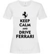 Women's T-shirt Drive Ferrari White фото