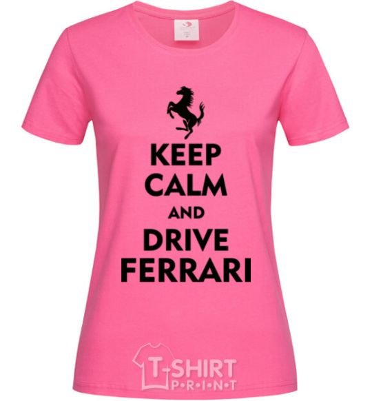 Women's T-shirt Drive Ferrari heliconia фото