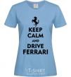 Women's T-shirt Drive Ferrari sky-blue фото