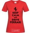 Women's T-shirt Drive Ferrari red фото