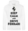 Men`s hoodie Drive Ferrari White фото