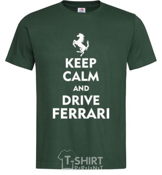 Men's T-Shirt Drive Ferrari bottle-green фото