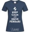 Women's T-shirt Drive Ferrari navy-blue фото