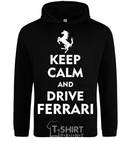 Men`s hoodie Drive Ferrari black фото