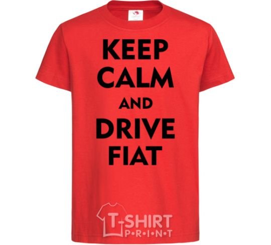 Kids T-shirt Drive Fiat red фото
