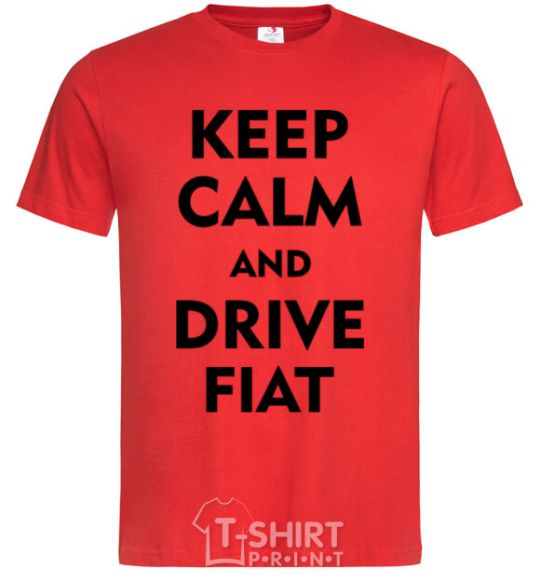 Men's T-Shirt Drive Fiat red фото