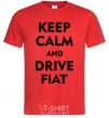 Men's T-Shirt Drive Fiat red фото