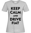 Women's T-shirt Drive Fiat grey фото