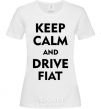 Women's T-shirt Drive Fiat White фото