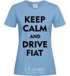 Women's T-shirt Drive Fiat sky-blue фото