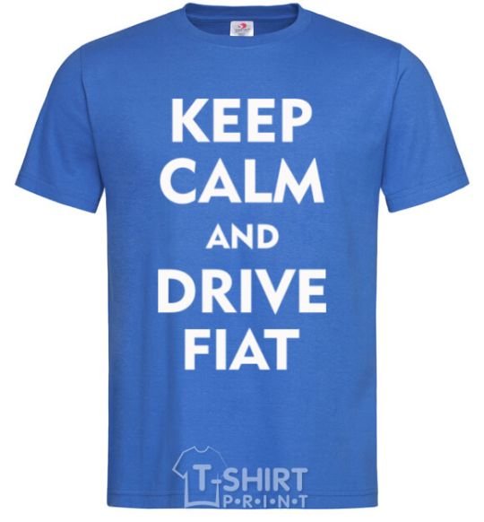 Мужская футболка Drive Fiat Ярко-синий фото