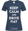 Women's T-shirt Drive Fiat navy-blue фото