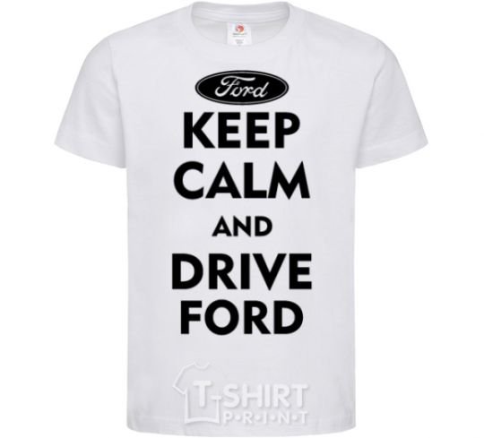 Kids T-shirt Drive Ford White фото
