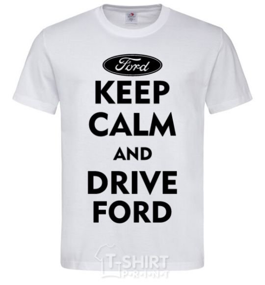 Men's T-Shirt Drive Ford White фото