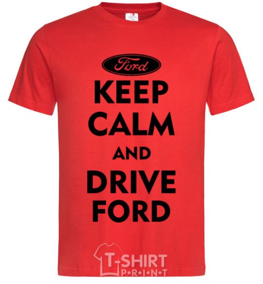 Men's T-Shirt Drive Ford red фото