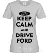 Women's T-shirt Drive Ford grey фото