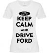 Women's T-shirt Drive Ford White фото