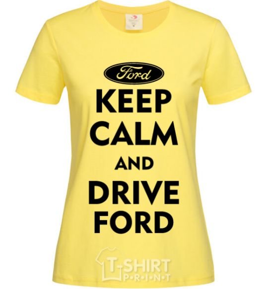 Women's T-shirt Drive Ford cornsilk фото