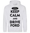 Men`s hoodie Drive Ford sport-grey фото
