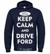 Men`s hoodie Drive Ford navy-blue фото