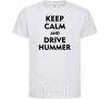 Kids T-shirt Drive Hummer White фото