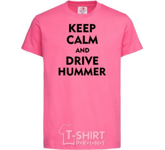Kids T-shirt Drive Hummer heliconia фото
