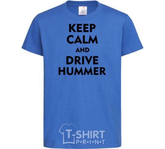 Kids T-shirt Drive Hummer royal-blue фото