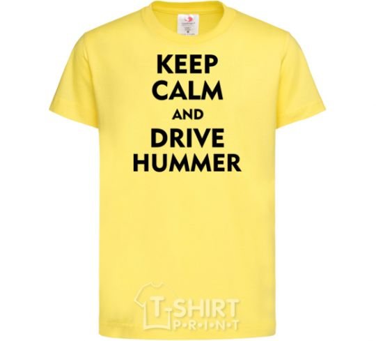 Детская футболка Drive Hummer Лимонный фото