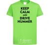 Kids T-shirt Drive Hummer orchid-green фото