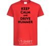 Kids T-shirt Drive Hummer red фото