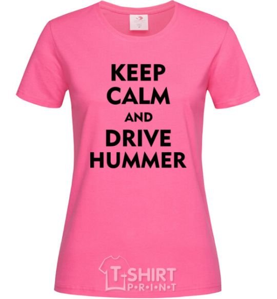 Женская футболка Drive Hummer Ярко-розовый фото