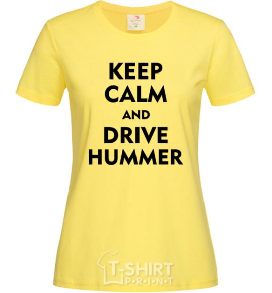 Женская футболка Drive Hummer Лимонный фото