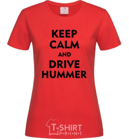 Женская футболка Drive Hummer Красный фото