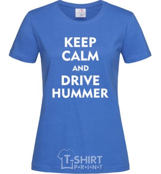 Женская футболка Drive Hummer Ярко-синий фото