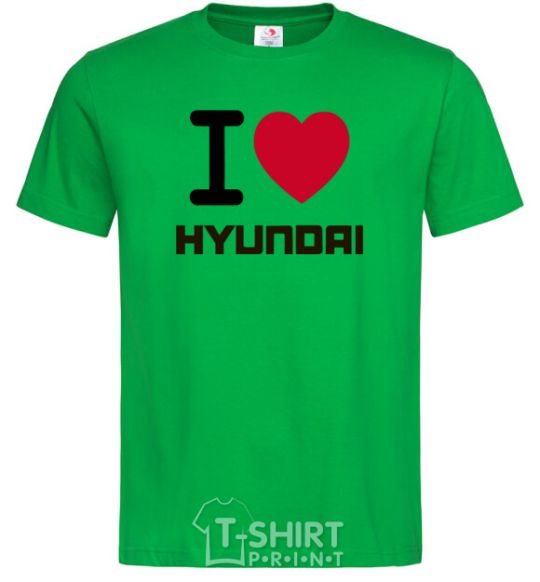 Men's T-Shirt Love Hyundai kelly-green фото